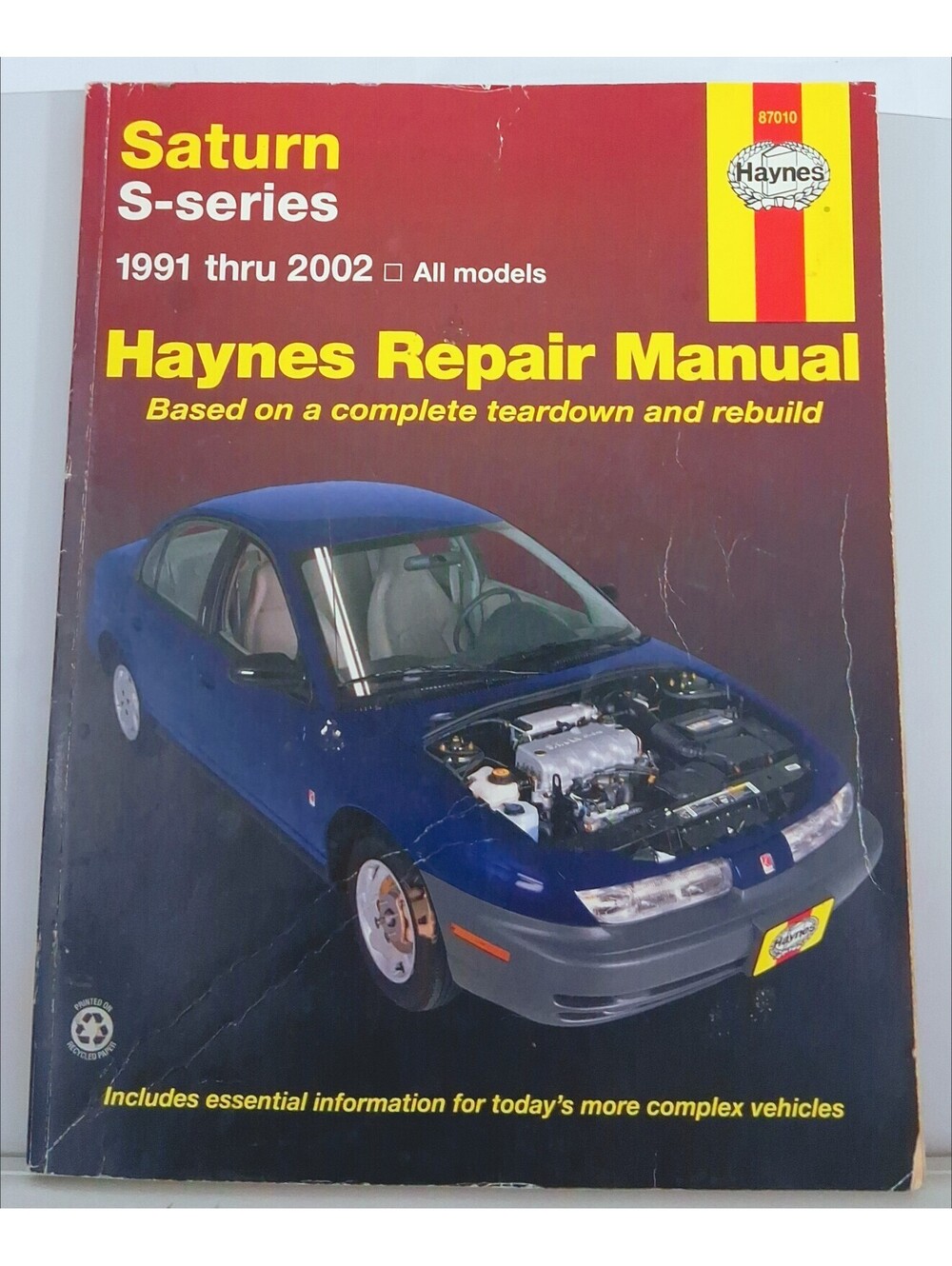SATURN S-Seres 1991-2002 All Models Haynes Automotive Repair Manuals 87010